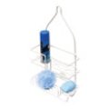 Home Basics Vinyl Coated Steel Shower Caddy, White SC10228